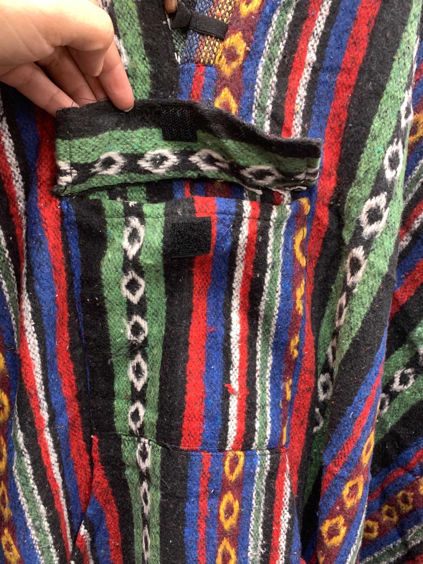 Bohemian handcrafted Hoodie UNISEX Gheri poncho #0170332