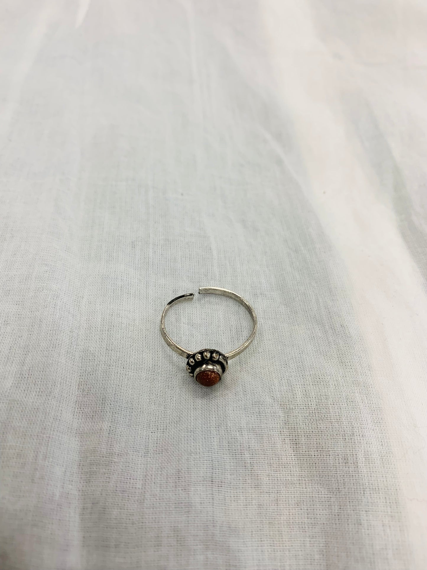 Bohemian style handcrafted Natural Stones ring #189