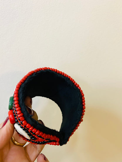 BOHEMIAN STYLE HANDCRAFTED HAND CUFF BANGLE# 8452