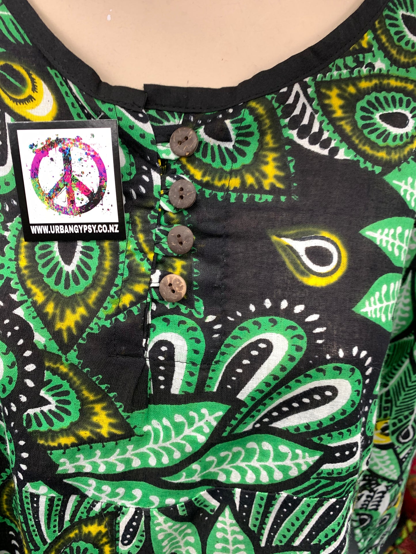 Bohemian style handcrafted Trance dress #651100