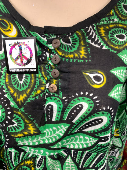 Bohemian style handcrafted Trance dress #651100