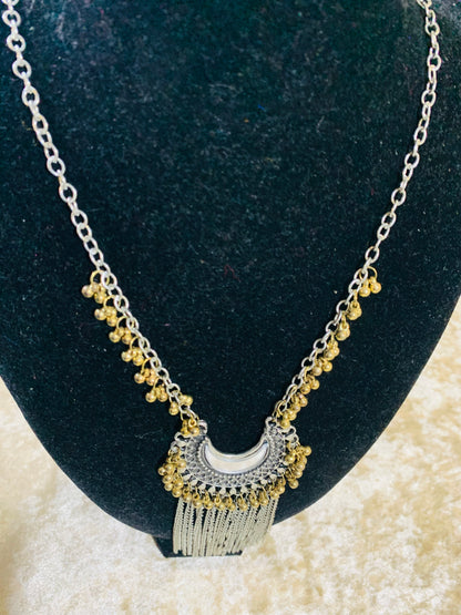 BOHEMIAN STYLE HANDCRAFTED MIRROR NECKLACE #11910