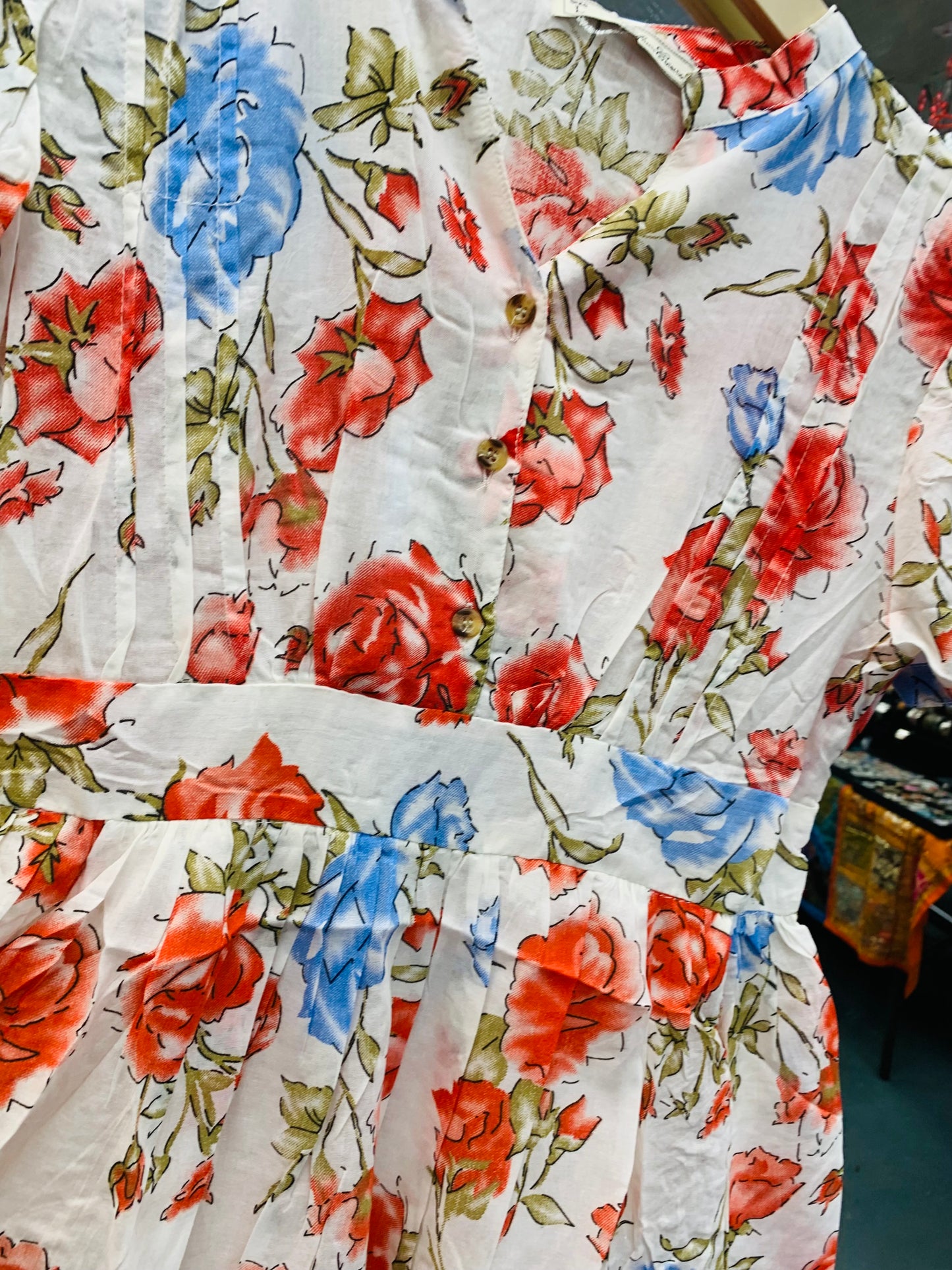 BOHEMIAN STYLE HANDCRAFTED COTTON SHORT DRESS #610