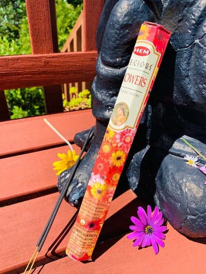 Flower Boho style handcrafted  incense sticks #0672