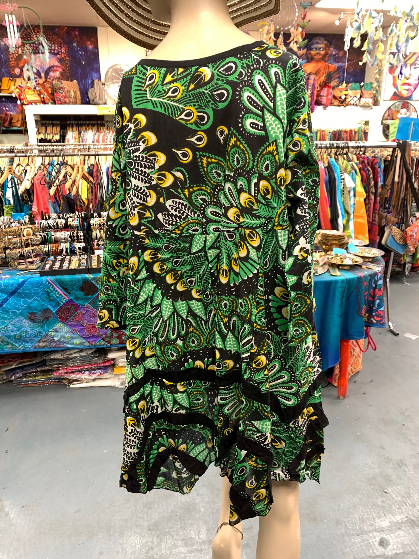 Bohemian style handcrafted Trance dress #651100