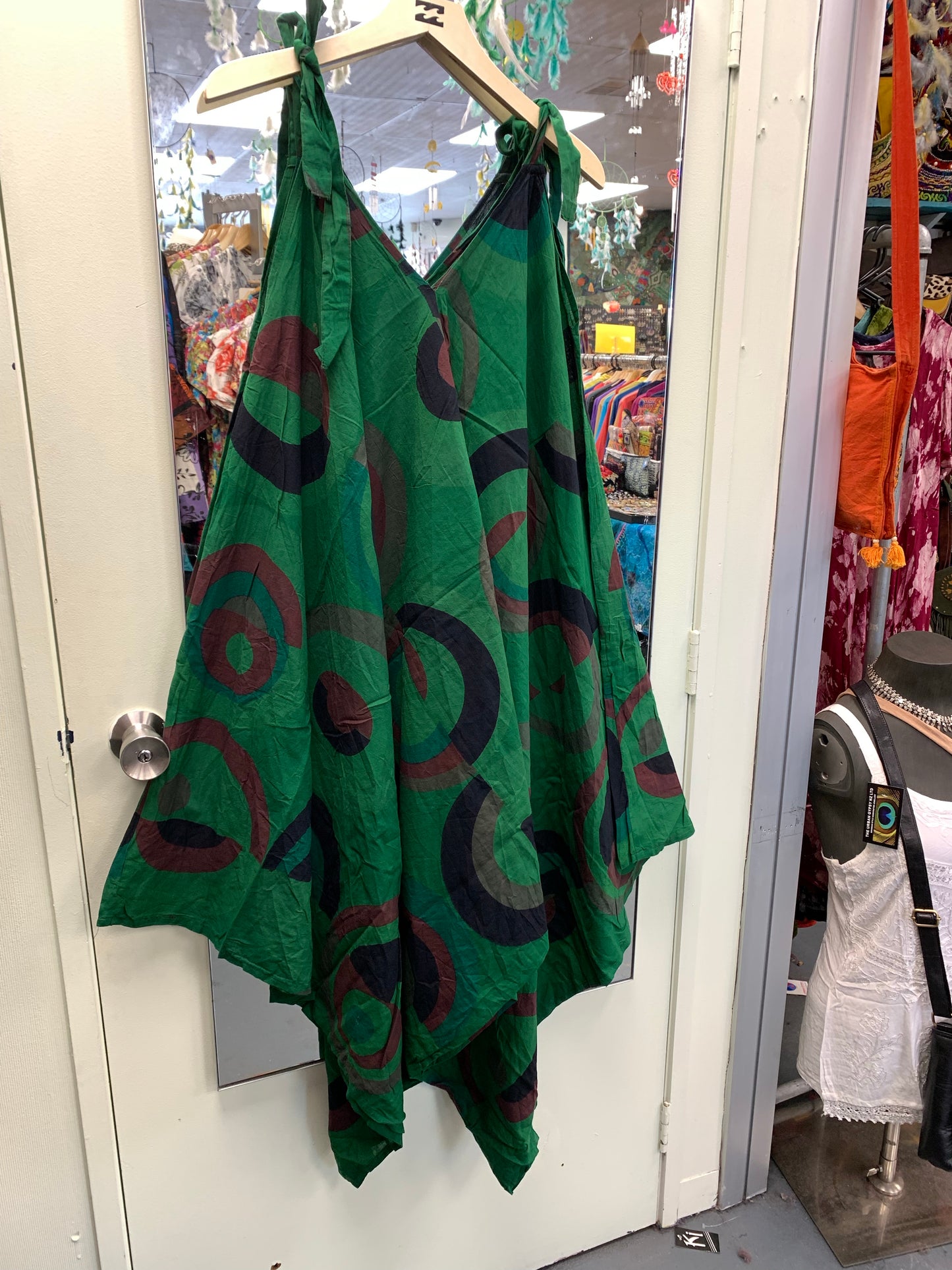 Bohemian style handcrafted cotton Romper dress#0220