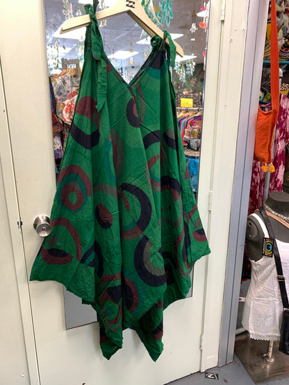 Bohemian style handcrafted cotton Romper dress#0220