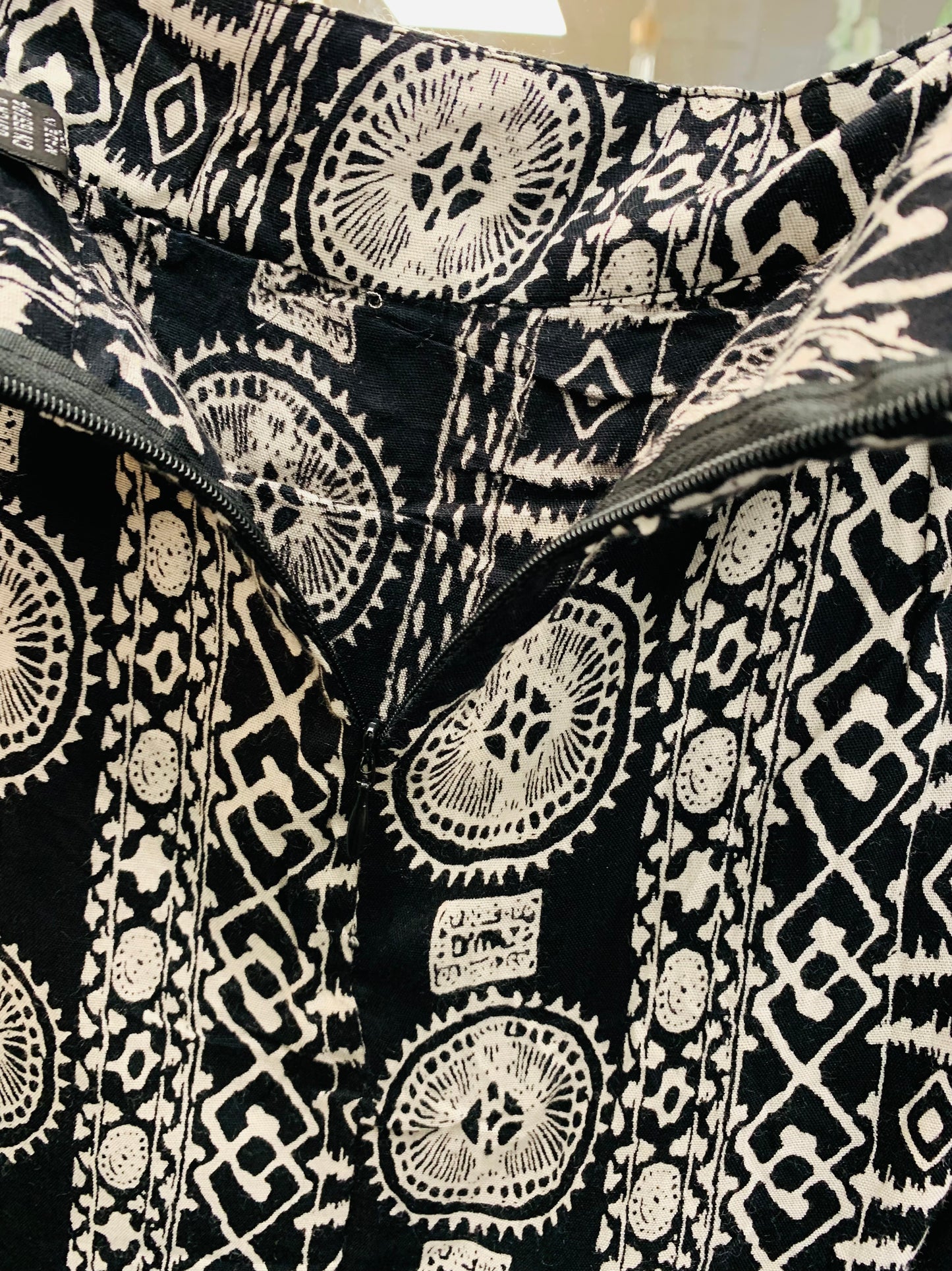 Bohemian style handcrafted Trance mini / Short skirt #5624