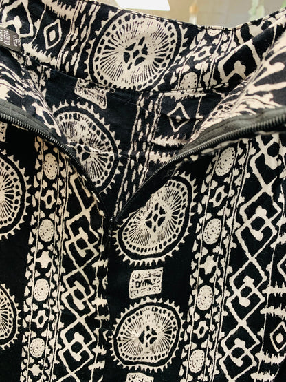 Bohemian style handcrafted Trance mini / Short skirt #5624