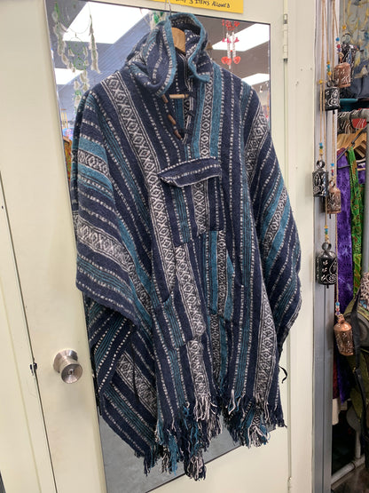 Bohemian style handcrafted Hoodie Plus size UNISEX Gheri poncho #01703