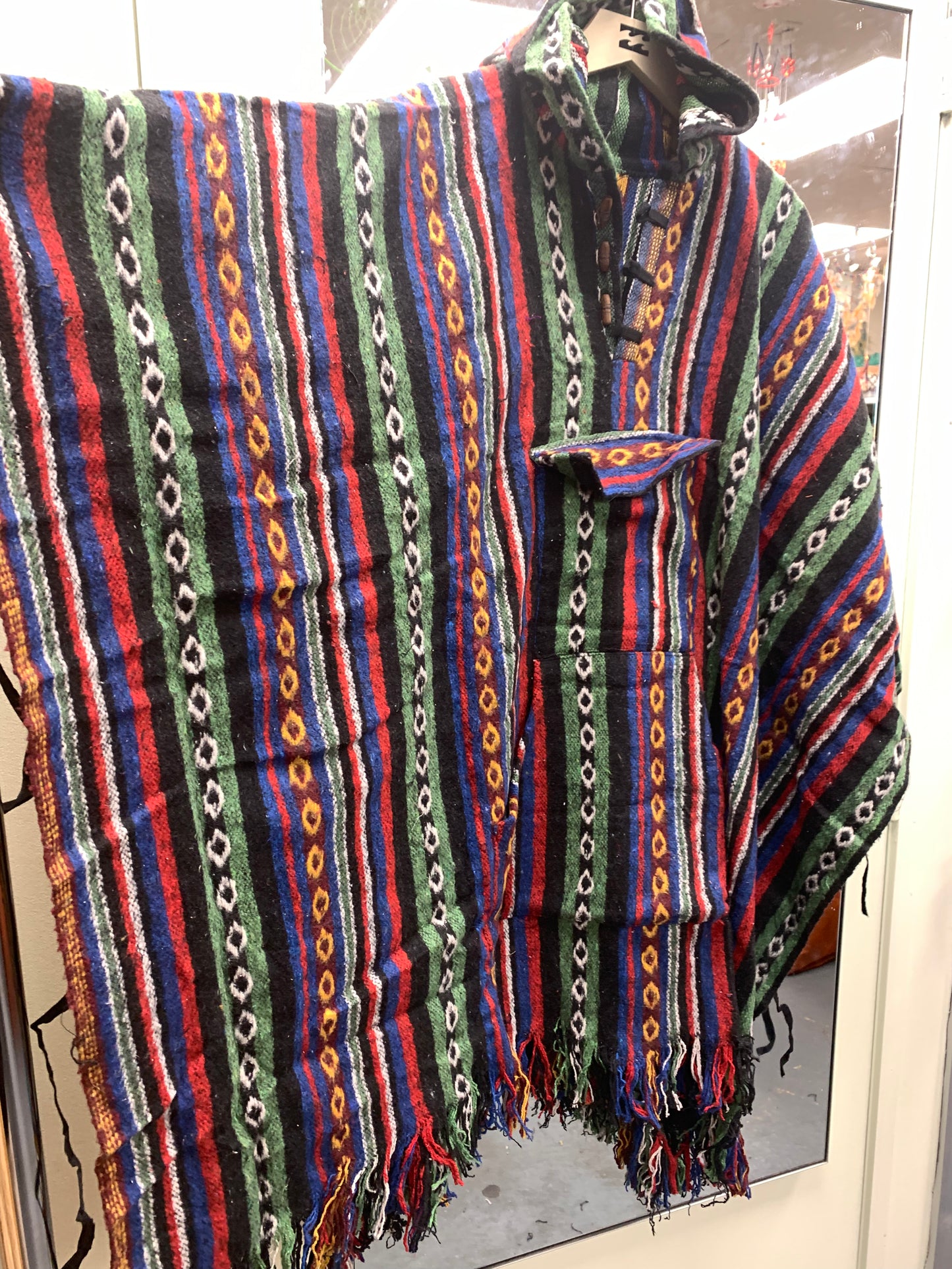 Bohemian handcrafted Hoodie UNISEX Gheri poncho #0170332