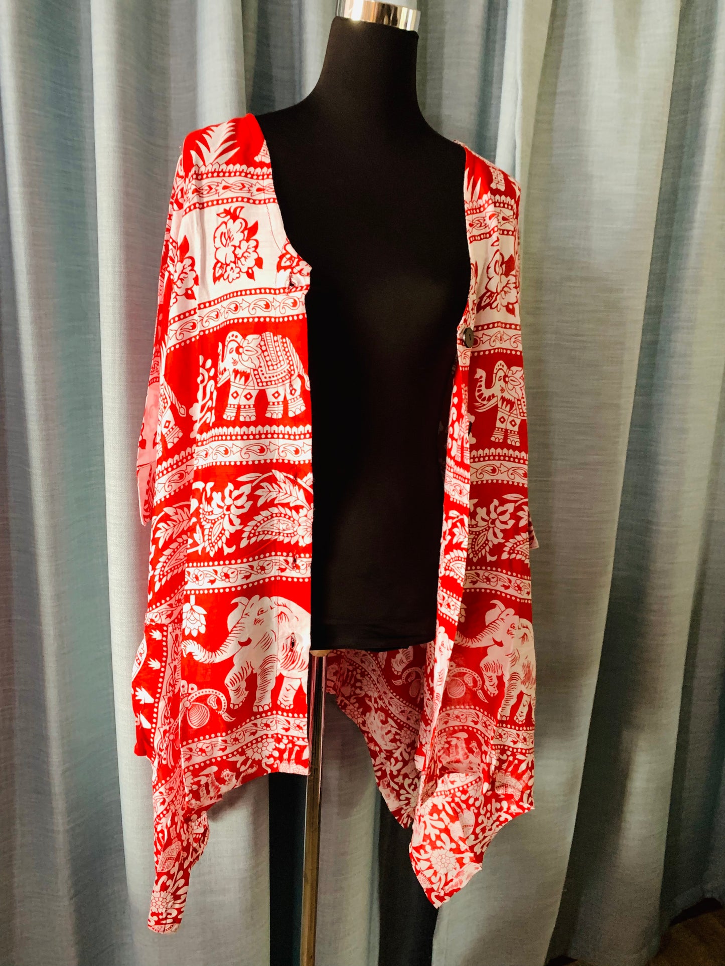 Bohemian style handcrafted cotton Shirt/Top #001803