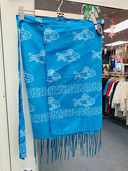 HANDCRAFTED FISH WRAP AROUND SKIRTS # 7767