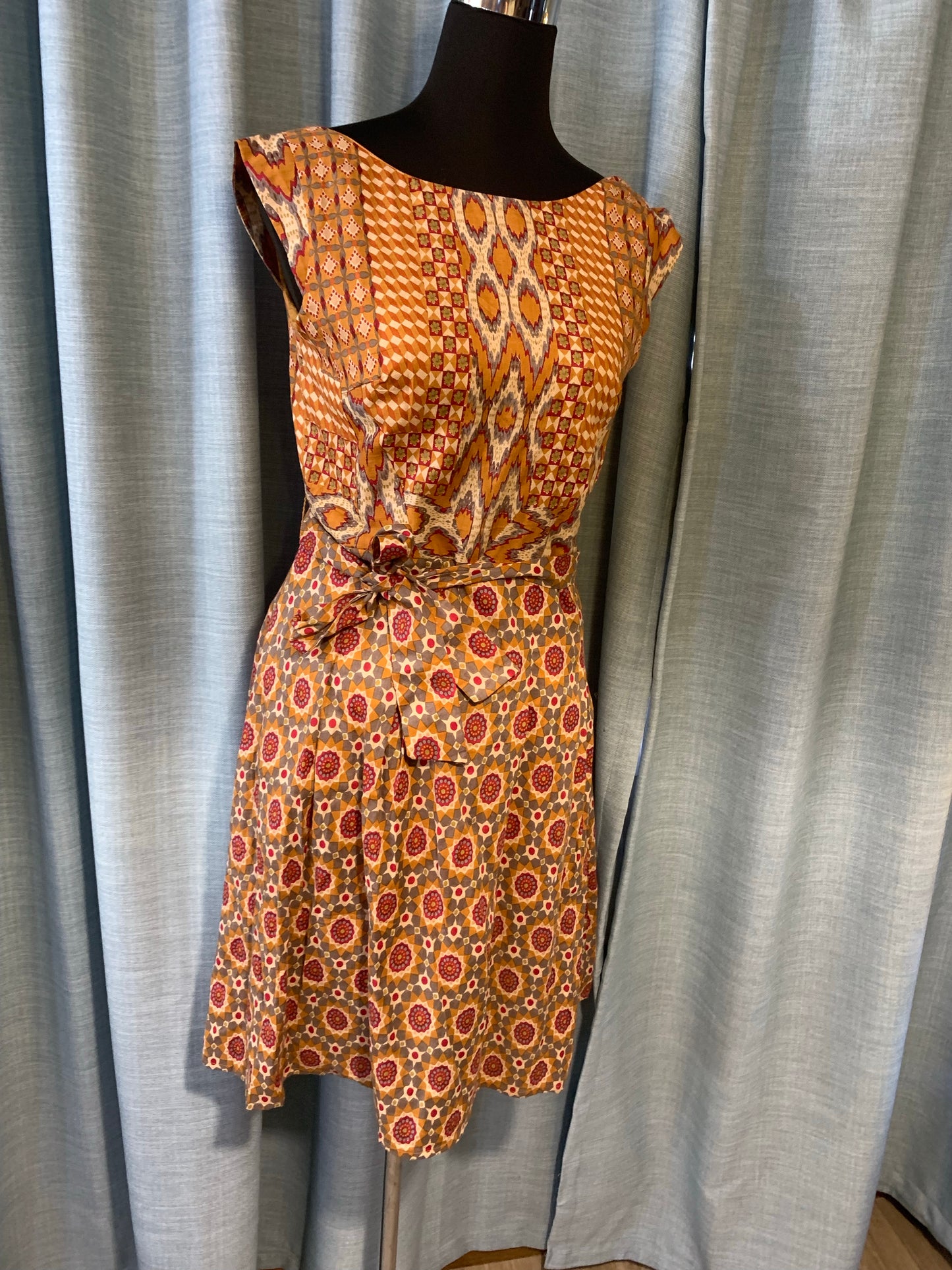 Bohemian style handcrafted cotton Dress #0031