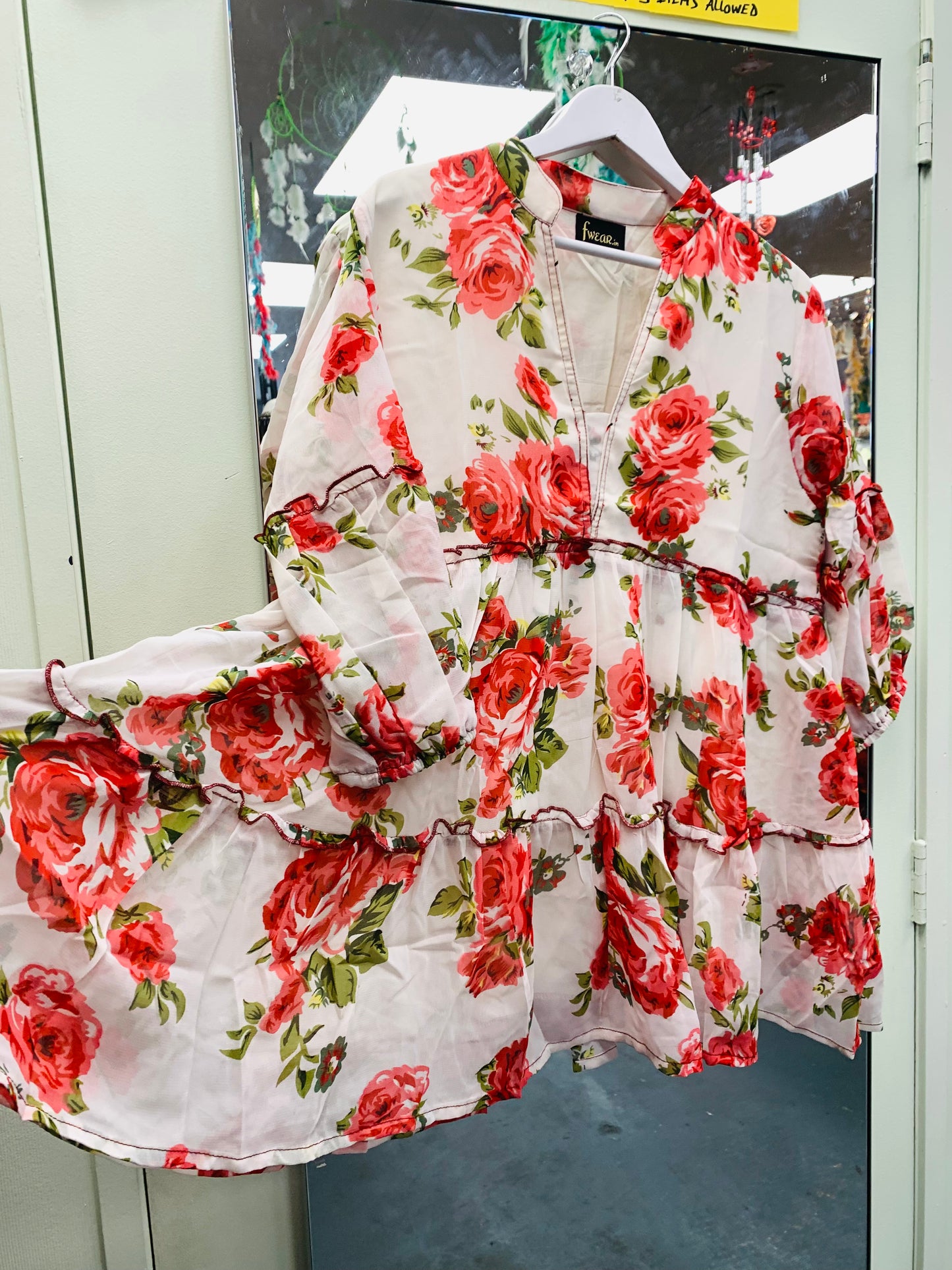 Bohemian style handcrafted Georgette Top/dress #413006