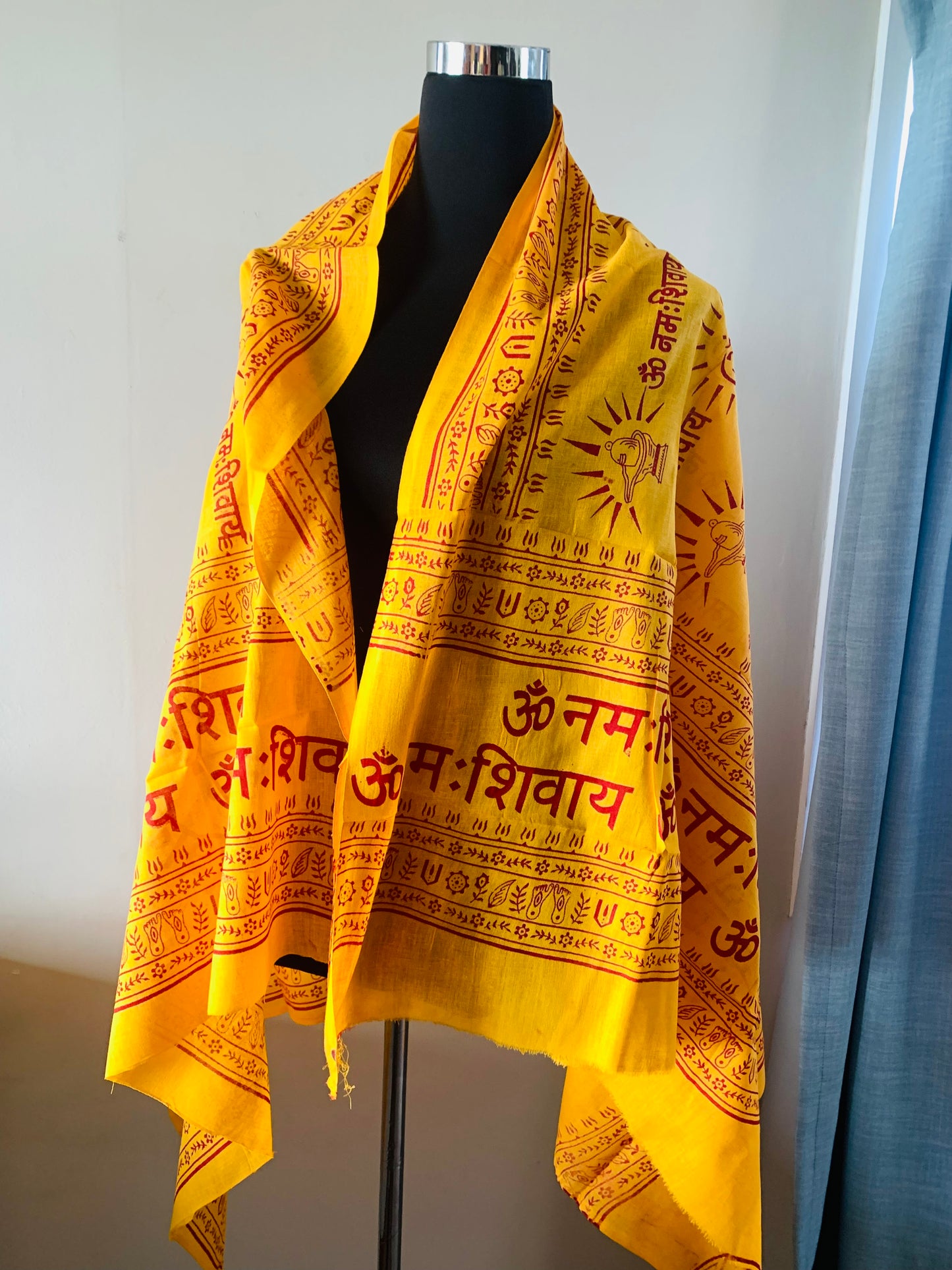 Bohemian style handcrafted Genuine Cotton Om scarves # 722