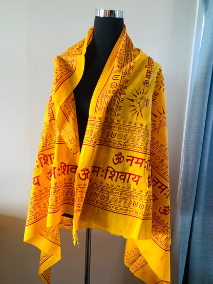 Bohemian style handcrafted Genuine Cotton Om scarves # 722