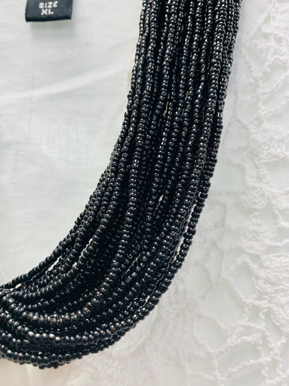 BOHEMIAN STYLE HANDCRAFTED SEED BEADS NECKLACE # 2293