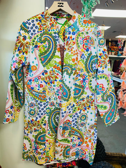 Bohemian stylehandcrafted Reversible Quilting Jackets #999