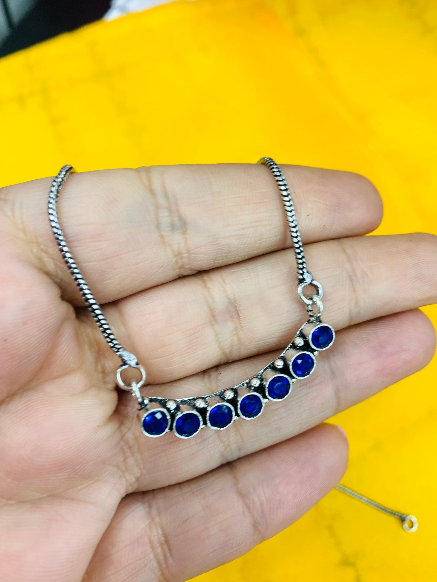 BOHO HANDCRAFTED 7 STONES NECKLACE #1120462