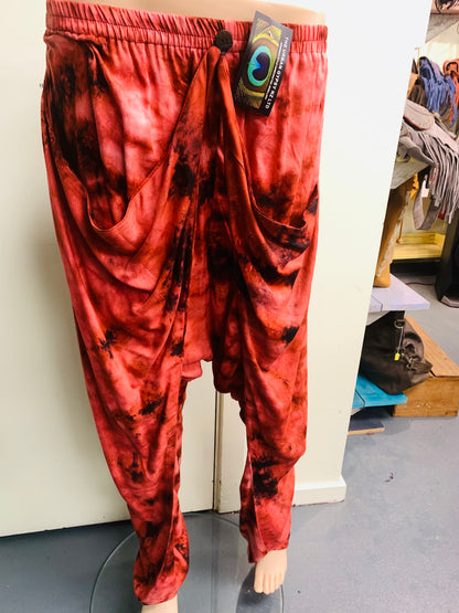 BOHEMIAN STYLE HANDCRAFTED PIXIE COTTON PANTS CLEARANCE # 00510