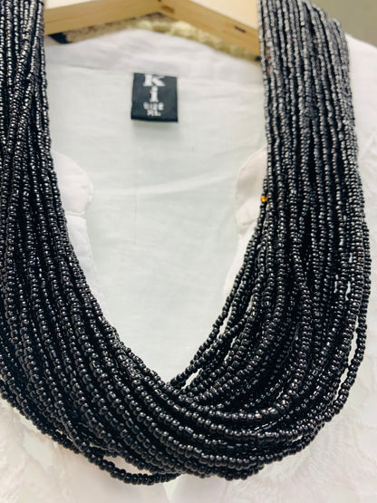 BOHEMIAN STYLE HANDCRAFTED SEED BEADS NECKLACE # 2293