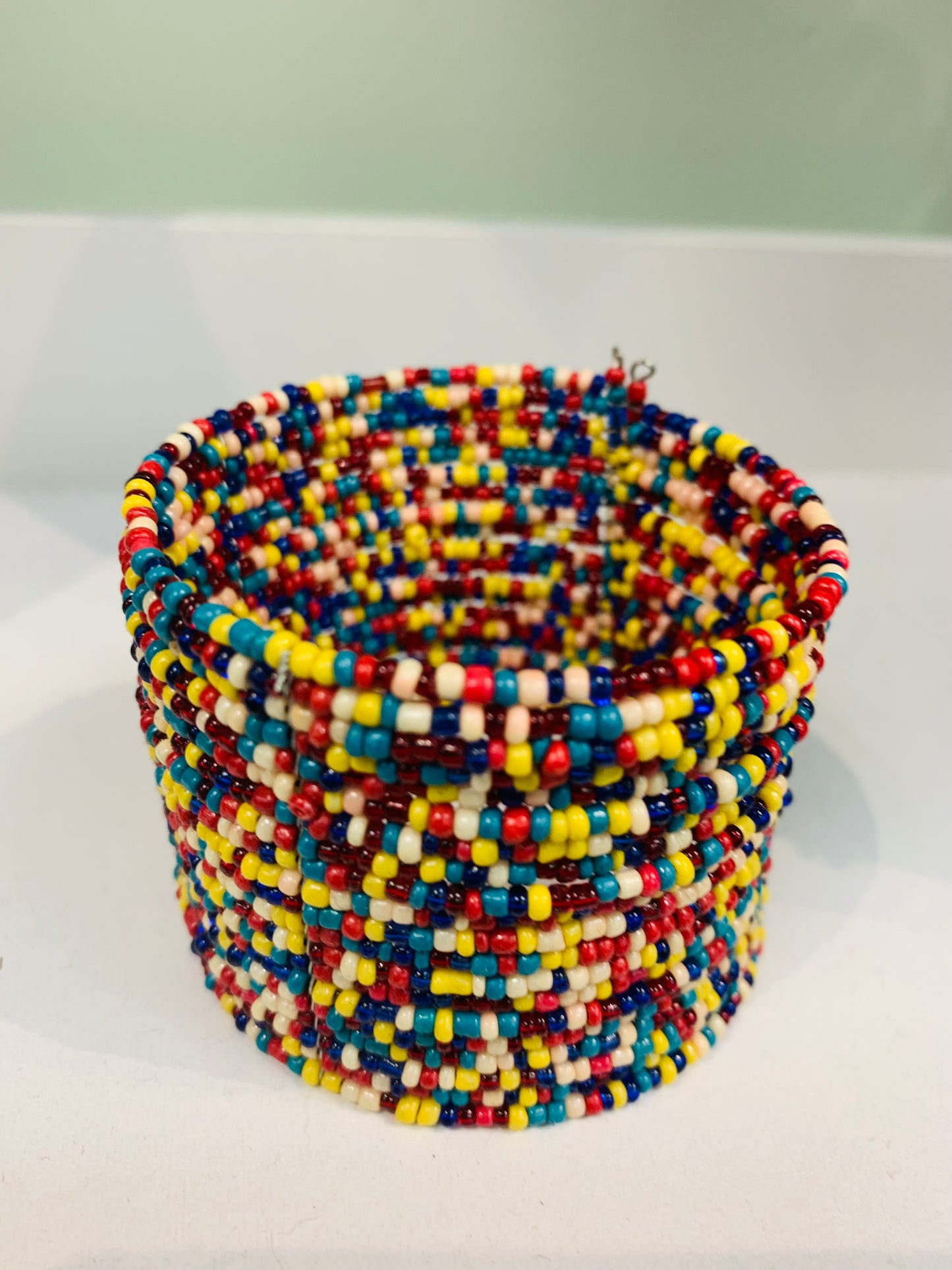 BOHEMIAN STYLE HANDCRAFTED HAND CUFF BEADS BANGLE# 2426