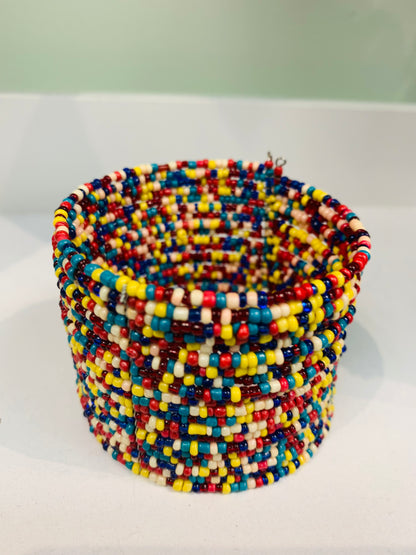 BOHEMIAN STYLE HANDCRAFTED HAND CUFF BEADS BANGLE# 2426