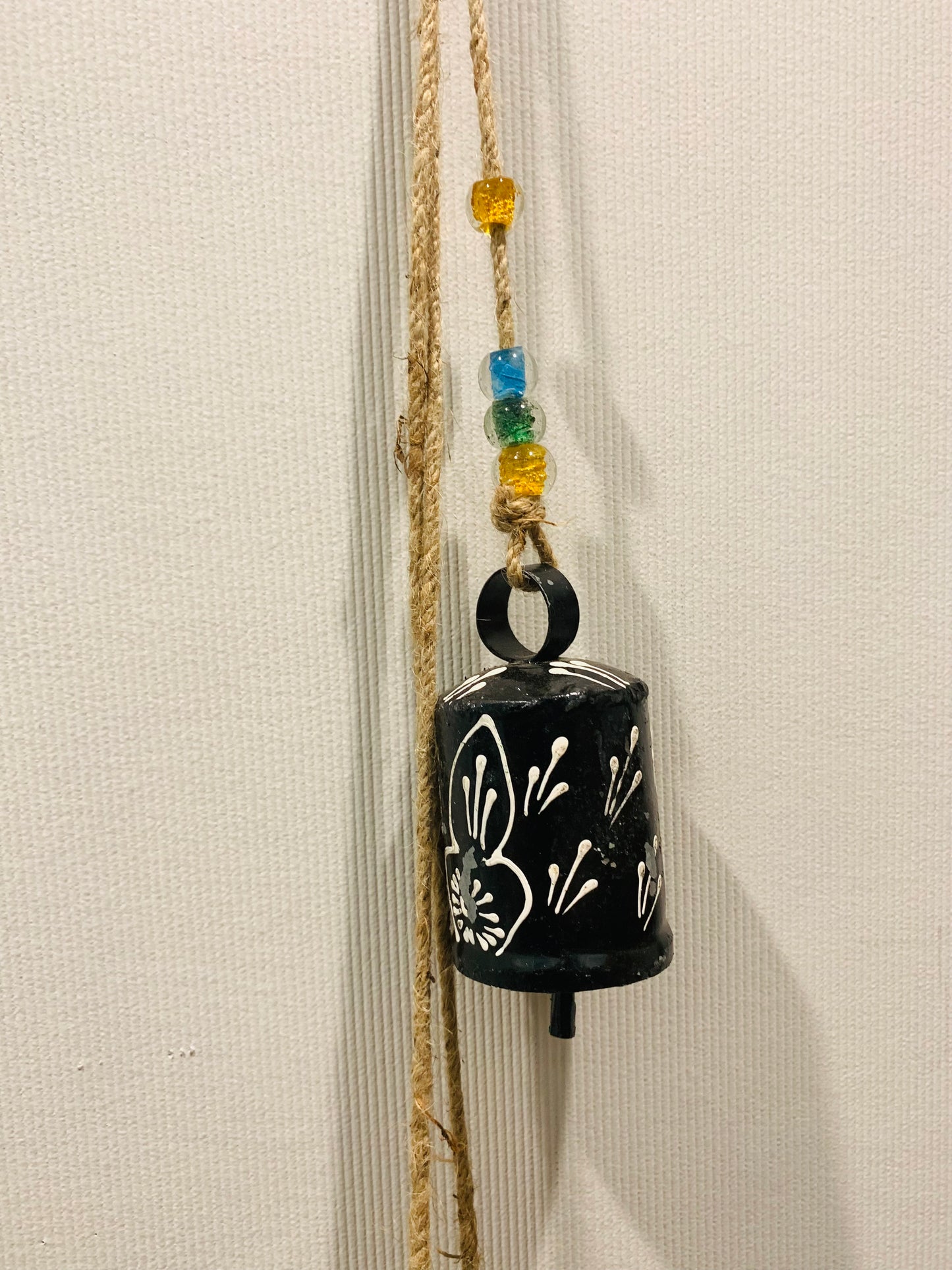 Bohemian style handcrafted Cow bells Wall hanging # 5446