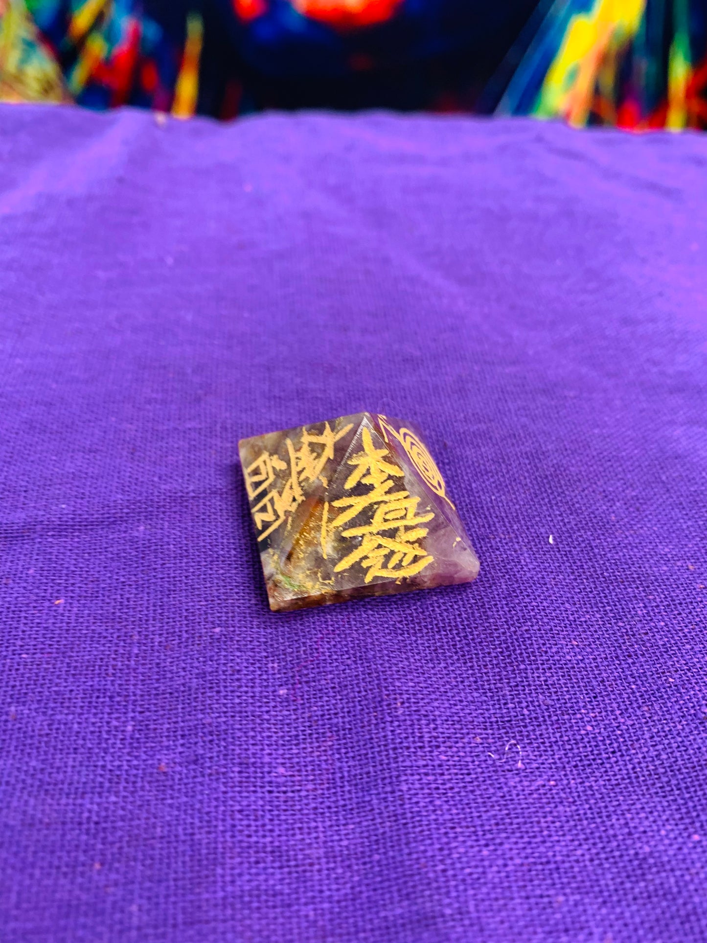 BOHO NATURAL STONE PYRAMID  # 12212