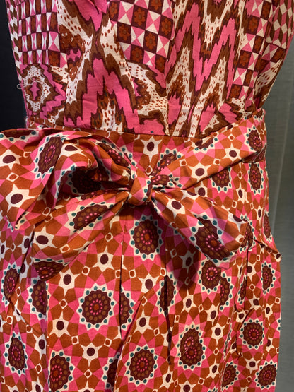 Bohemian style handcrafted cotton Dress #0030