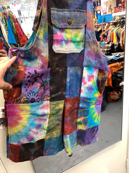 Handcrafted Cotton Overall Shorts  #431447