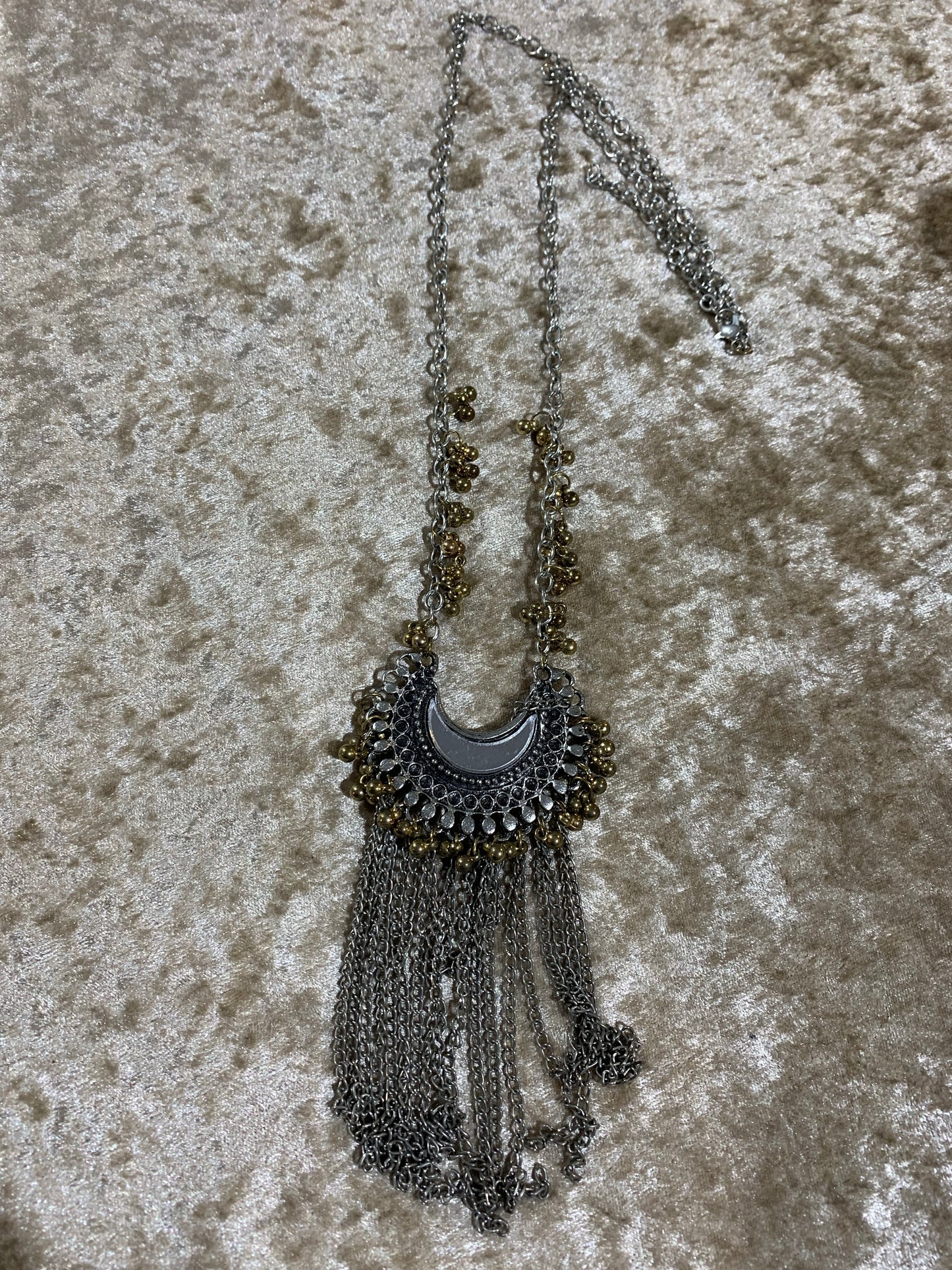 BOHEMIAN STYLE HANDCRAFTED MIRROR NECKLACE #11910