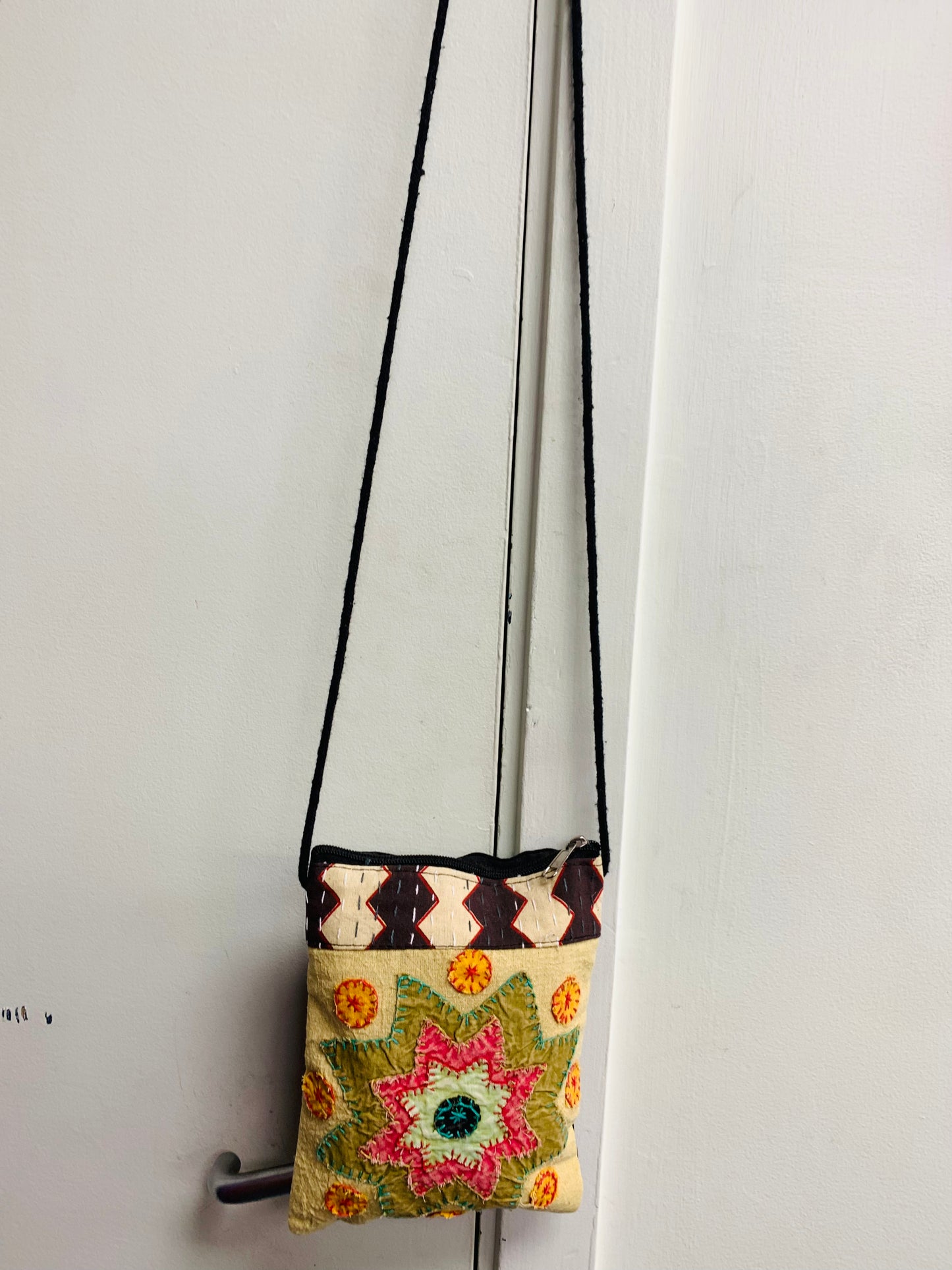 BOHEMIAN STYLE HANDCRAFTED PATCHWORK CROSS BODY BAG #1971