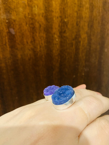 Bohemian style handcrafted Raw Stone ring #19263