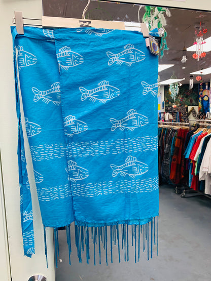 HANDCRAFTED FISH WRAP AROUND SKIRTS # 7767