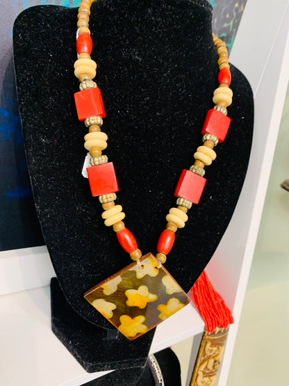 BOHEMIAN STYLE HANDCRAFTED NECKLACE # 2256