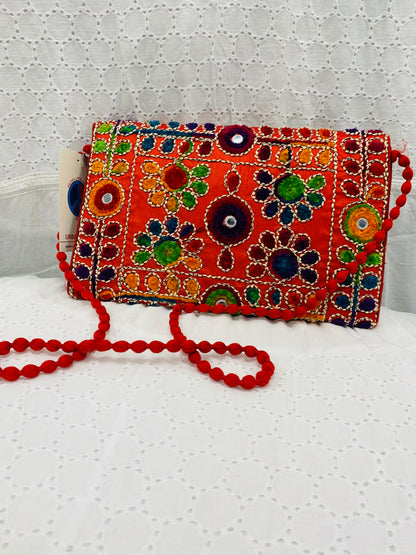 Bohemian style handcrafted Suzani Clutch #1967