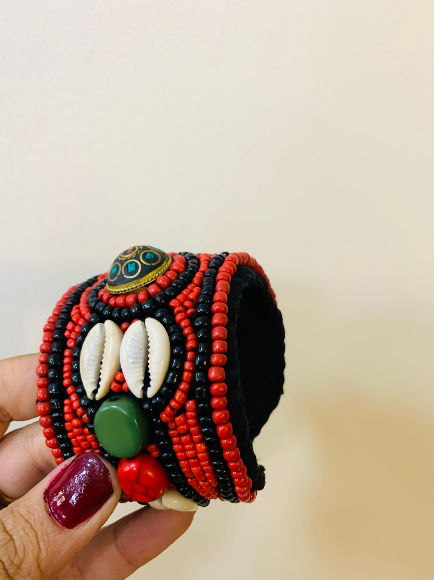 BOHEMIAN STYLE HANDCRAFTED HAND CUFF BANGLE# 8452