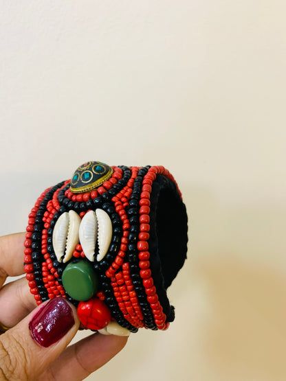 BOHEMIAN STYLE HANDCRAFTED HAND CUFF BANGLE# 8452