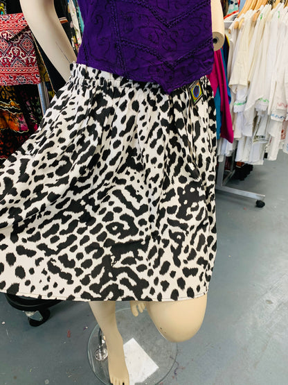 Bohemian style handcrafted Trance mini skirt #5600