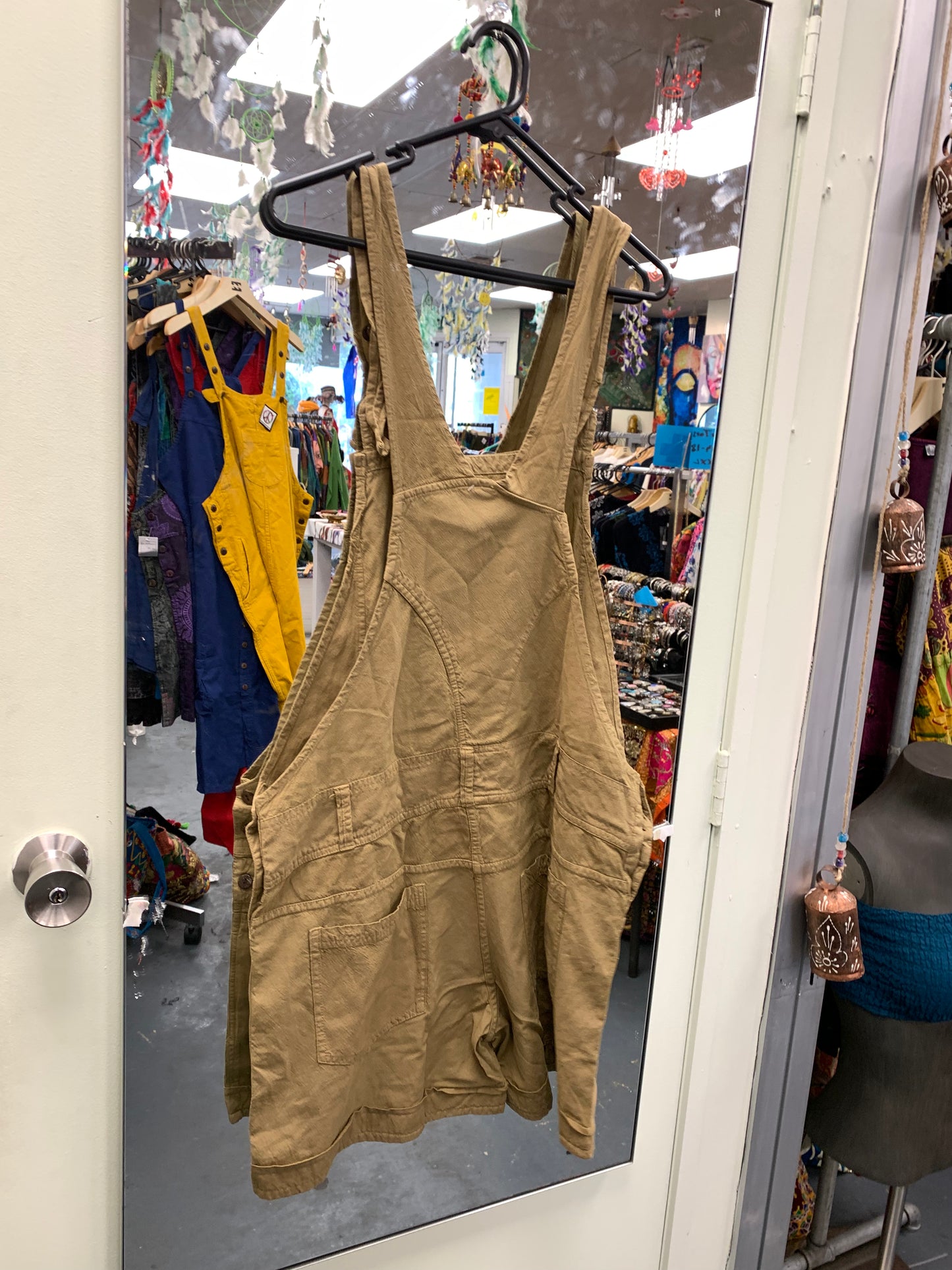 Handcrafted Cotton Overall Shorts  #431444