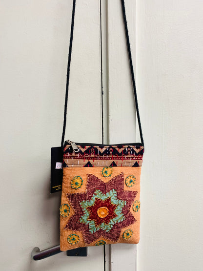 BOHEMIAN STYLE HANDCRAFTED PATCHWORK CROSS BODY BAG #1971