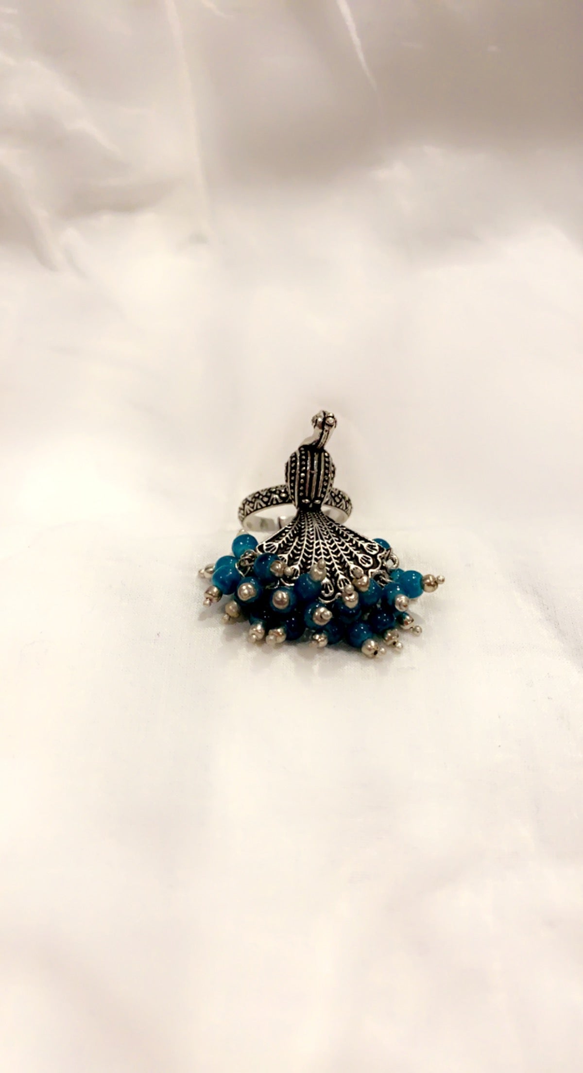 Bohemian style handcrafted Peacock ring #45005