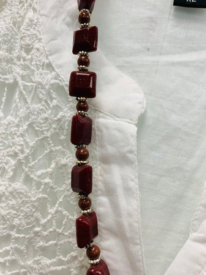 BOHEMIAN STYLE HANDCRAFTED BEADS NECKLACE # 2294