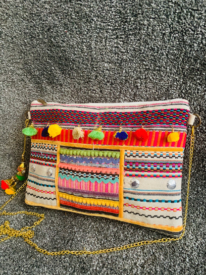Bohemian style handcrafted Ethnic  Clutch