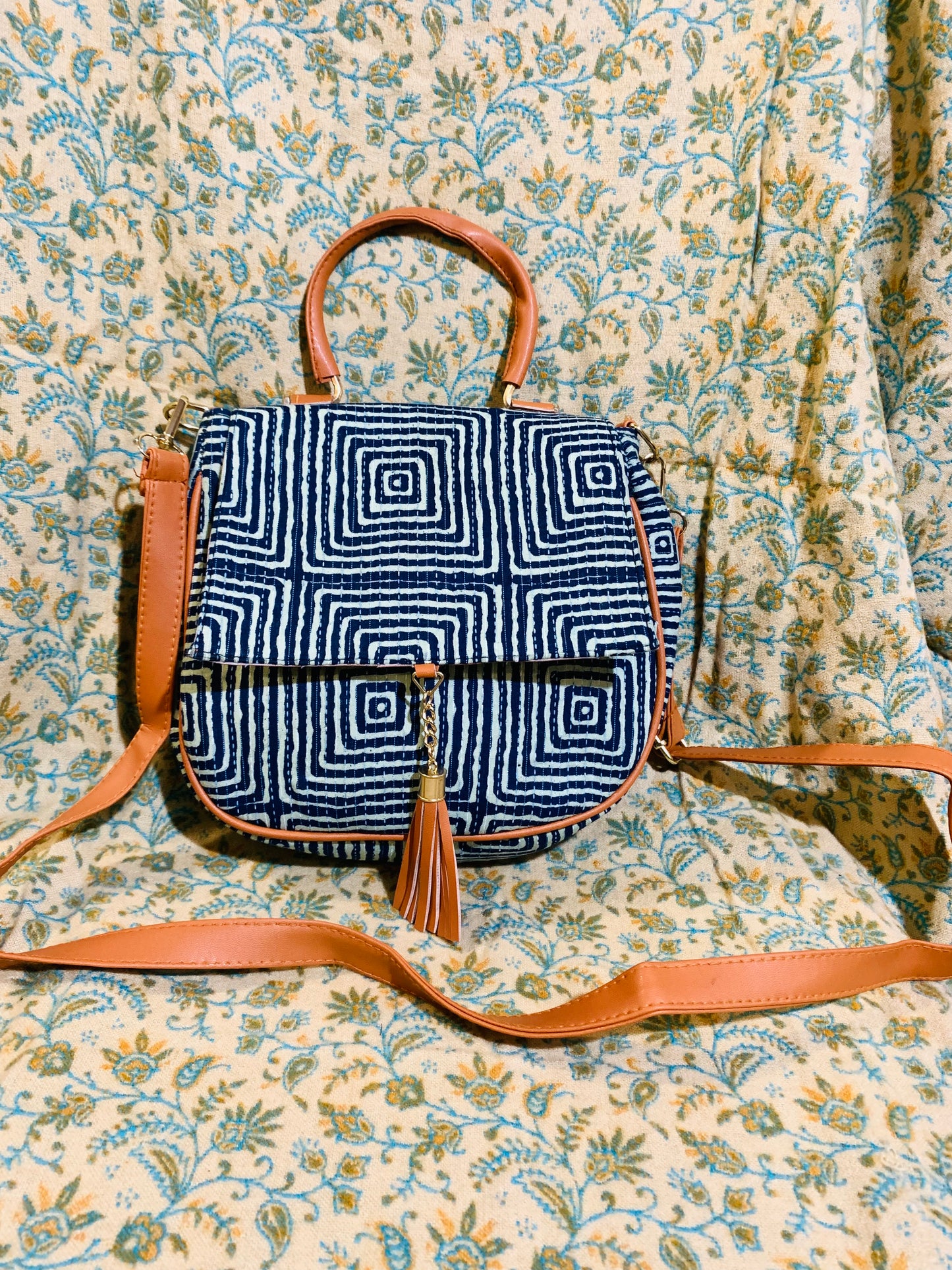 BOHEMIAN STYLE HANDCRAFTED HANDBAG # 3357