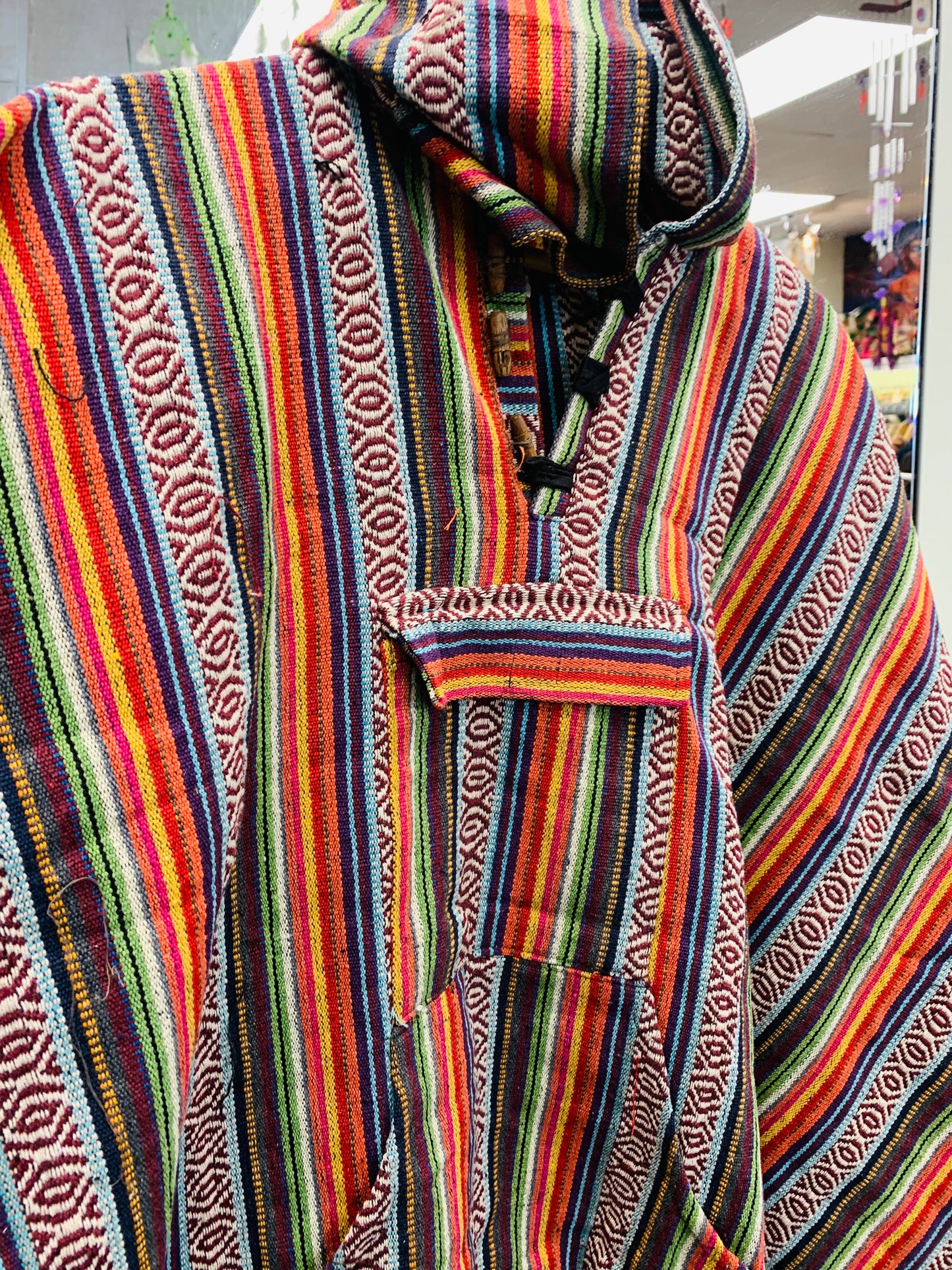 Boho handcrafted Hoodie UNISEX Gheri/ Dari poncho #665523