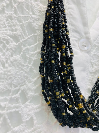 BOHEMIAN STYLE HANDCRAFTED BEADS NECKLACE # 2299