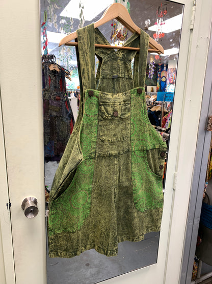 Bohemian style handcrafted Overall Shorts  #43022